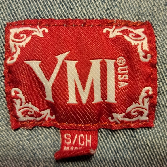 Girls Distressed Crop Jean Jacket. Size S . - Picture 4 of 4